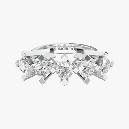 Helin (0.40 carat) Five-Stone Wedding Ring